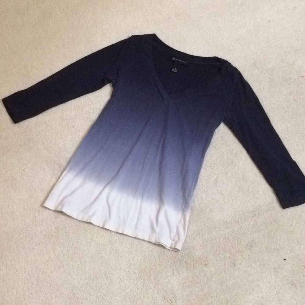Blue ombré top